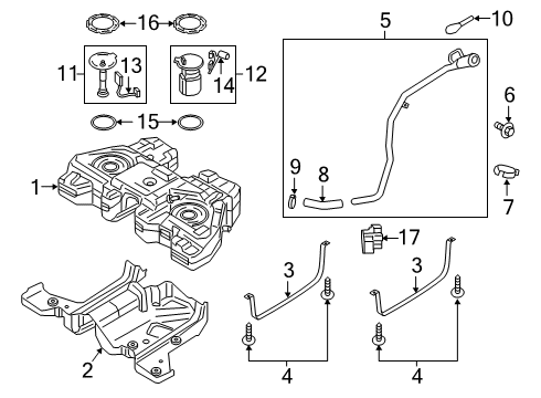 2020 Lincoln Nautilus Fuel Supply Fuel Pump Diagram for F2GZ-9H307-H