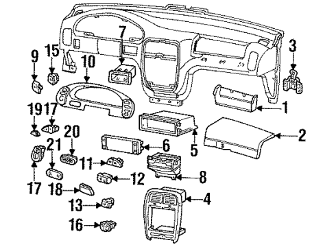 1997 Mercury Villager Switches Neutral Safety Switch Diagram for F6XZ7A247BA