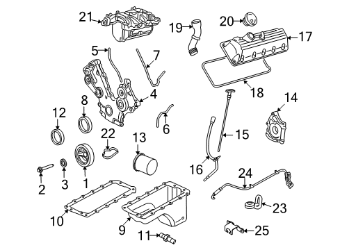 2009 Ford Explorer Sport Trac Filters Filter Element Diagram for 6L2Z-9601-AA