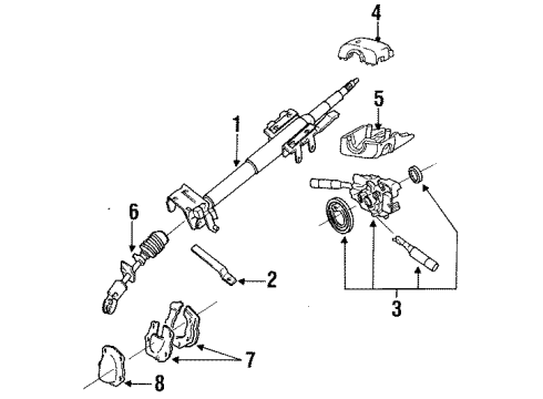 1992 Mercury Tracer Switches Range Sensor Diagram for F6CZ-7A247-AA