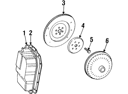 1997 Ford Contour Transaxle Parts Screen Diagram for F3RZ-7A098-AA