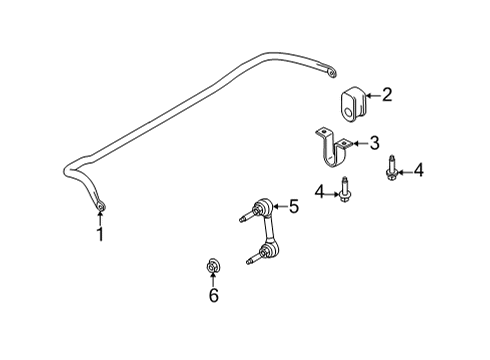 2019 Ford E-350 Super Duty Stabilizer Bar & Components - Front Stabilizer Link Nut Diagram for -W710269-S440