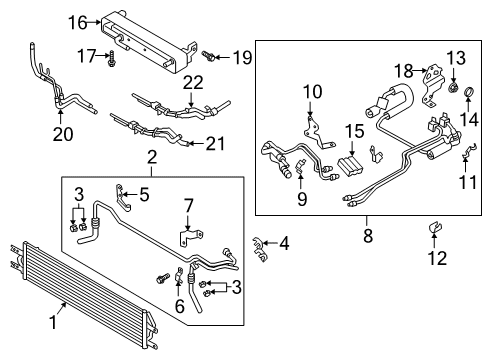 2021 Ford Police Interceptor Utility Oil Cooler By-Pass Valve Diagram for DG9Z-7H322-A