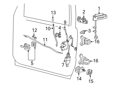 2004 Ford Explorer Sport Trac Keyless Entry Components Receiver Diagram for 4L2Z-15604-EA