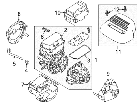 2018 Ford Focus Motor & Components Motor Trim Cover Diagram for JM5Z-6A949-A