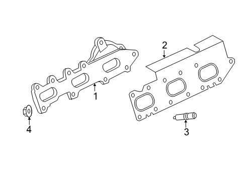 2017 Ford F-150 Exhaust Manifold Manifold Diagram for HL3Z-9430-A
