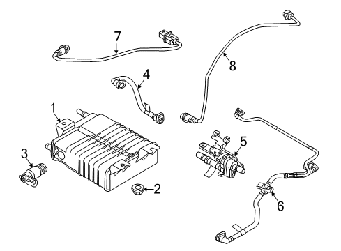 2016 Ford Focus Powertrain Control Tube Diagram for F1FZ-9C047-D