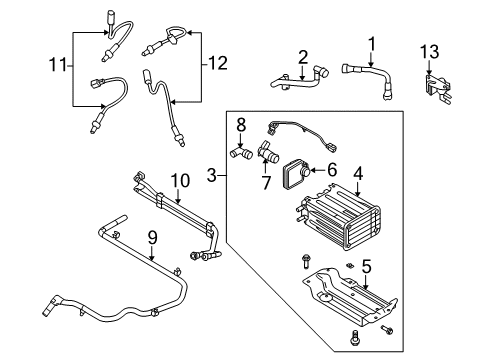 2011 Ford E-350 Super Duty Powertrain Control Canister Bracket Diagram for BC2Z-9D665-C