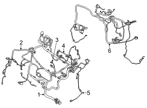 2014 Ford C-Max Wiring Harness Wire Harness Diagram for BV6Z-2B325-B