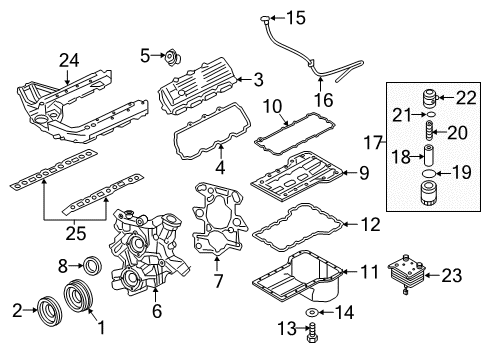 2004 Ford E-350 Super Duty Air Inlet, Engine Parts Tube Assembly Diagram for F7UZ-6754-JA