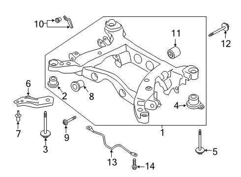 2020 Lincoln Corsair Suspension Mounting - Rear Stabilizer Bolt Diagram for -W716575-S437