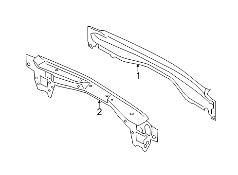 2014 Ford Escape Rear Body Panel Inner Panel Diagram for CJ5Z-7840320-A