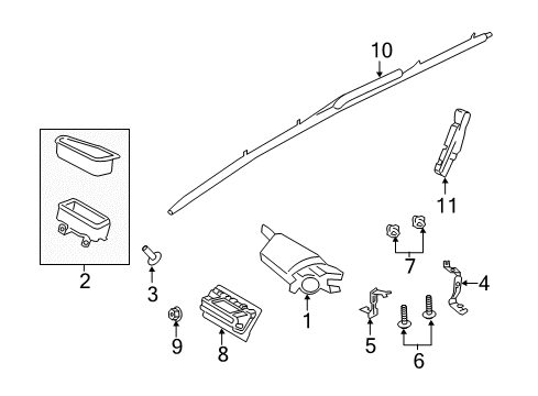2013 Ford Escape Air Bag Components Clock Spring Diagram for CV6Z-14A664-A