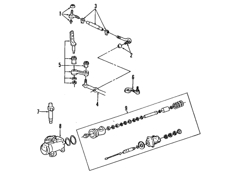 1991 Ford LTD Crown Victoria Hydraulic System Pressure Metering Valve Diagram for EOAZ-2B257-A