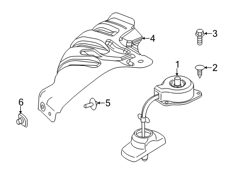 2007 Lincoln Navigator Carrier & Components - Spare Tire Shield Screw Diagram for -W707959-S426