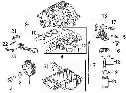 2015 Ford Transit-350 HD Intake Manifold Intake Manifold Diagram for BR3Z-9424-S