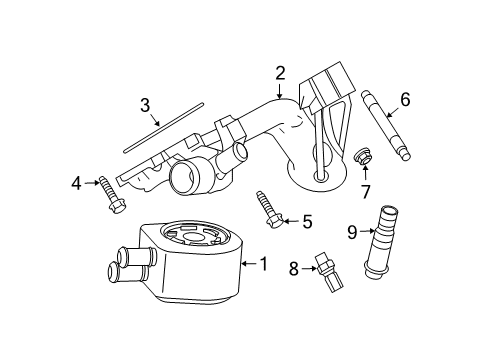 2008 Ford F-350 Super Duty Senders Adapter Stud Diagram for -W704787-S437