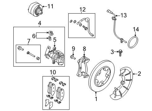 2020 Ford Transit-150 Anti-Lock Brakes Rotor Diagram for CK4Z-2C026-C