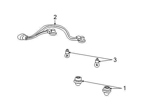2000 Ford Taurus Bulbs Socket & Wire Diagram for F6DZ-13412-C