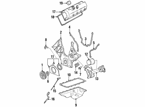 1998 Lincoln Continental Filters Element Diagram for F5OY-9601-A