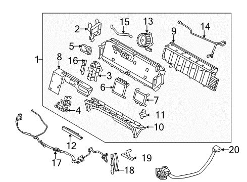 2011 Lincoln MKZ Battery Ground Cable Diagram for AE5Z-14324-A
