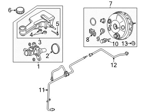 2013 Ford Fusion Hydraulic System Booster Diagram for DG9Z-2005-K
