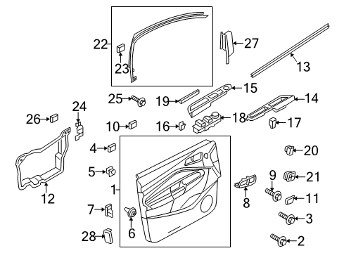 2013 Ford Escape Power Seats Reflector Diagram for 8A8Z-6023820-A