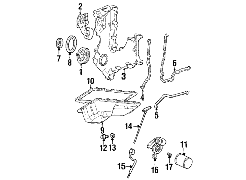 1992 Ford Crown Victoria Filters Serpentine Tensioner Diagram for F2AZ-6B209-A
