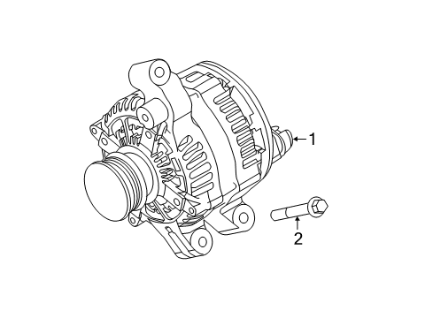 2013 Ford Explorer Alternator Alternator Diagram for BB5Z-10346-A