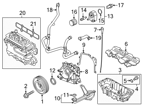 2017 Ford Escape Engine Parts, Mounts, Cylinder Head & Valves, Camshaft & Timing, Variable Valve Timing, Oil Pan, Oil Pump, Balance Shafts, Crankshaft & Bearings, Pistons, Rings & Bearings Intake Manifold Diagram for DS7Z-9424-M