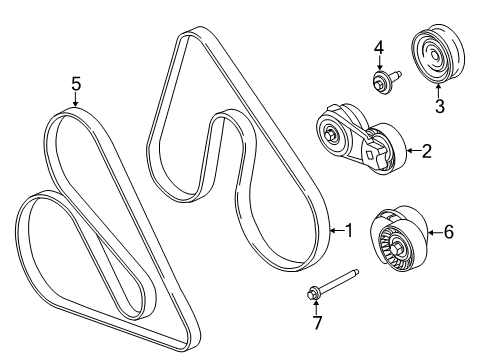 2016 Ford F-150 Belts & Pulleys Serpentine Belt Diagram for FL3Z-8620-A