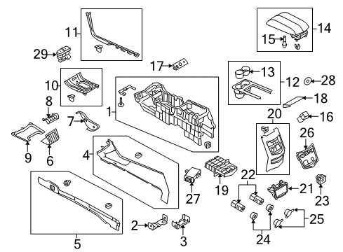 2012 Lincoln MKT Auxiliary Heater & A/C Heater & AC Control Diagram for BE9Z-19980-F