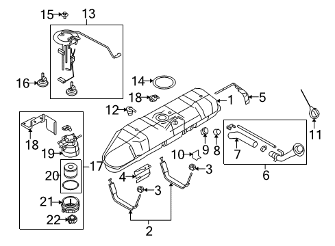 2009 Ford E-350 Super Duty Fuel System Components Fuel Pump Diagram for 9C2Z-9275-A
