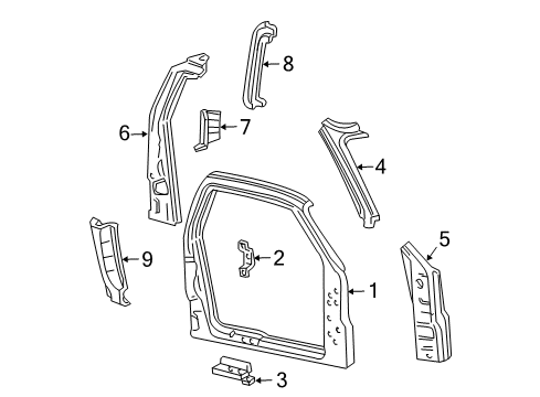 2004 Ford F-150 Heritage Uniside Uniside Assembly Diagram for F85Z-18211A10-AA