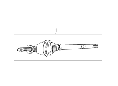 2004 Ford Freestar Drive Axles - Front Axle Assembly Diagram for 5F2Z-3B436-AA