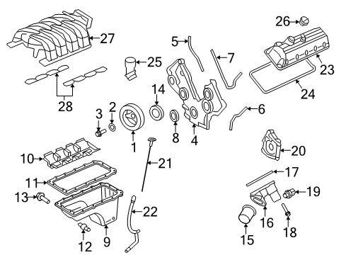 2010 Ford Mustang Filters Element Diagram for AR3Z-9601-A