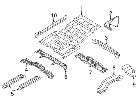 2016 Ford Expedition Rear Body Extension Diagram for 2L1Z-7810120-AA