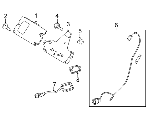 2011 Ford F-150 Electrical Components Microphone Diagram for AT4Z-19A391-AC