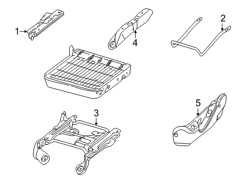 2003 Ford F-250 Super Duty Tracks & Components Handle Diagram for 1L3Z-18603A86-AA