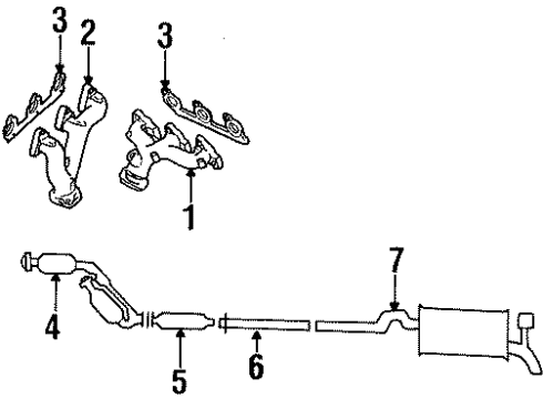 1999 Ford Taurus Exhaust Manifold Manifold Diagram for F6DZ9431S