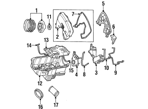 1992 Ford Taurus Filters Breather Element Diagram for E7TZ-9D695-A