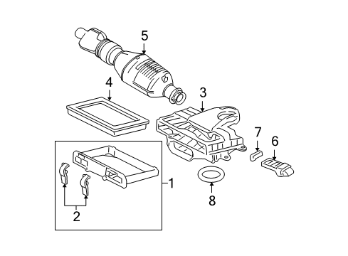 2006 Ford Expedition Powertrain Control Cover Diagram for 5L1Z-9661-AA