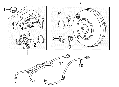 2016 Ford Fusion Hydraulic System Booster Diagram for EG9Z-2005-D