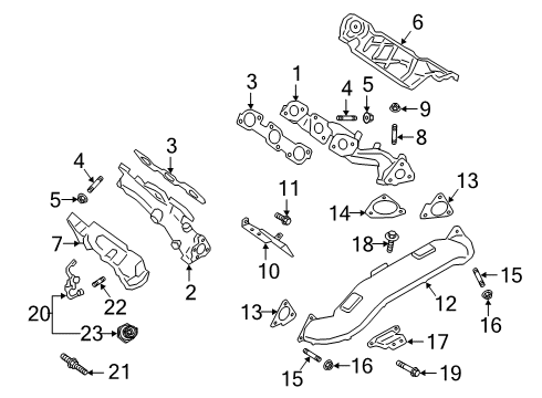 2018 Ford F-150 Exhaust Manifold Manifold Diagram for JL7Z-9431-C