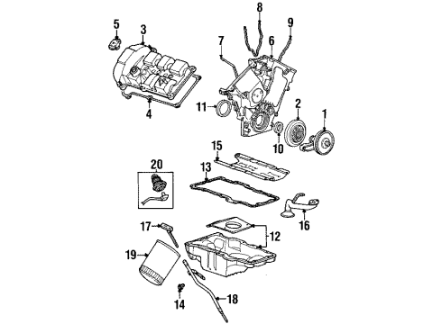 1999 Ford Taurus Filters Filter Element Diagram for F6DZ-9601-B