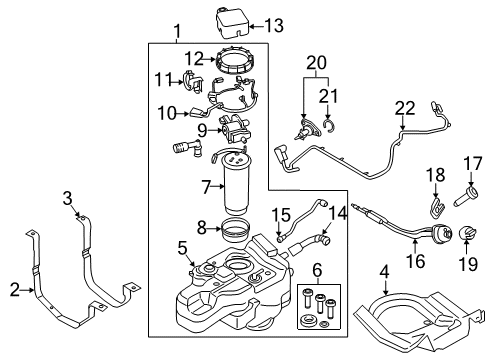 2015 Ford Transit-150 Diesel Aftertreatment System Injector Diagram for AL3Z-5J281-A