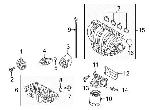 2020 Ford EcoSport Throttle Body Gasket Diagram for CM5Z-9E936-A