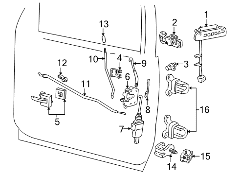 2001 Ford Explorer Sport Keyless Entry Components Receiver Diagram for F87Z-15604-AA