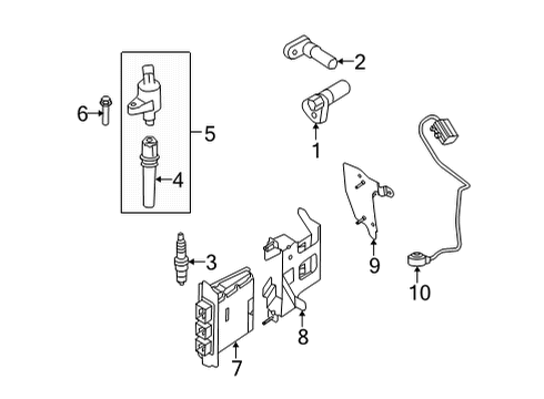 2015 Ford E-350 Super Duty Powertrain Control Mount Bracket Diagram for 9C2Z-12A659-B