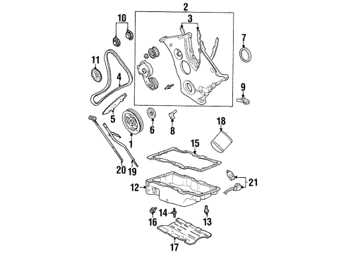 2001 Mercury Cougar Filters Sensor Ring Diagram for 1S7Z-12A227-AA